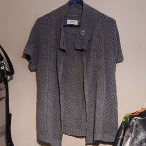 Sonoma Gray Cable Knit Cardigan